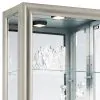 Pulaski Furniture 21455 PFC Curios - Side Entry 5 Shelf Curio Cabinet - Platinum Silver