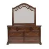 Liberty Furniture 737-BR-QPSDMN Liberty Furniture 737-BR-QPSDMN Messina Estates - 4 Piece Bedroom Set (Queen Poster Bed, Dresser & Mirror, Nightstand) - Cognac