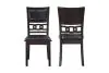 New Classic D1701-20-EBY New Classic D1701-20-EBY Gia - Dining Chairs (Set of 2) - Ebony - Faux Leather
