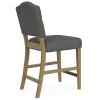 Riverside Furniture 92637 Riverside Furniture 92637 Mix-N-Match Chairs - Button Tufted Upholstered Stool (Set of 2) - Dark Gray