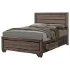 CoasterEveryday 204190KE-S4 Kauffman - 4 Piece King Bedroom Set - Washed Taupe