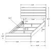CoasterEveryday 207051Q Brantford - Wood Queen Panel Bed - Coastal White