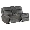 Coaster Fine Furniture 603192 Raelynn - Upholstered Track Arm Motion Loveseat - Gray