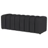 Coaster Fine Furniture 910294 Summer - Fabric Upholstered Tufted Accent Bench - Charcoal