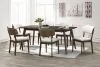 New Classic 40-1078-D6C New Classic 40-1078-D6C Rex - Rectangle Dining Table & 6 Open Back Chairs - Dark Brown