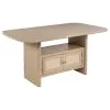 Coaster Fine Furniture 109388 Kailani - Cane Counter Height Storage Dining Table - Beige Oak