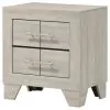 Coaster Fine Furniture 225062 Trenton - 2-Drawer Nightstand Bedside Table - Rustic Cream