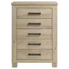 Coaster Fine Furniture 225105 Oakglen - 5-Drawer Bedroom Chest Of Drawers - Weathered Oak
