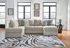 Benchcraft® 20502/16/03/21 Benchcraft® 20502/16/03/21 Calnita - 3 Pc. - 2-Piece Sectional With Laf Corner Chaise, Oversized Swivel Accent Chair - Sisal