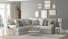 Jackson Furniture Industries 2340/62/42-28 Jackson Furniture Industries 2340/62/42-28 Stockbridge - 2 Piece Sectional With Comfort Coil Seating And 9 Accent Pillows Included - Slate