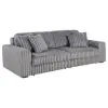Coaster Fine Furniture 600536PB2 Jacana - RAF Power Sofa Chaise With 2 Piece Pillow, Box 2 of 2 - Gray