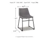 Ashley Furniture D372-08 Ashley Furniture D372-08 Centiar - Dining UPH Side Chair (Set of 2) - Gray
