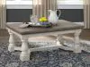 Ashley Furniture T814-1 Havalance - Rectangular Cocktail Table - Gray / White