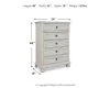 Ashley Furniture B742-45 Robbinsdale - Five Drawer Chest - Youth - Antique White