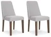 Ashley Furniture D615-01 Ashley Furniture D615-01 Lyncott - Dining Uph Side Chair (Set of 2) - Light Gray / Brown