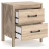 Ashley Furniture EB3929-292 Battelle - Two Drawer Night Stand - Tan