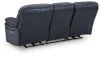 Ashley Furniture U43809/87/74/98 Leesworth - 3 Pc. - Power Reclining Sofa, Power Reclining Loveseat, Power Rocker Recliner - Ocean