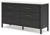 Ashley Furniture B2616-231 Ashley Furniture B2616-231 Cadmori - Six Drawer Dresser - Black / White