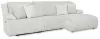 Ashley Furniture 92706S10 Ashley Furniture 92706S10 Top Tier - 3-Piece Sectional Reclining Chofa With Raf Press Back Chaise - Alloy