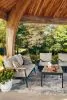Ashley Furniture PCP513-081 Carmel Highlands - Sofa, Chairs, Table Set (Set of 4) - Dark Brown