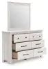 Ashley Furniture PCB1171B1 Ashley Furniture PCB1171B1 Makidern - Dresser And Mirror - Whitewash