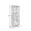 Pulaski Furniture 21221 PFC Curios - Curved Front 5 Shelf Curio Cabinet - Mahogany Brown