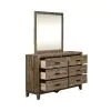 Liberty Furniture 384-BR-DM Ridgecrest - Dresser & Mirror - Light Brown
