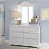 Liberty Furniture 607-YBR-DM Liberty Furniture 607-YBR-DM Summer House - 6 Drawers Dresser & Mirror - Oyster White