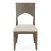 Riverside Furniture 87157 Sariel - Upholstered Side Chair (Set of 2) - Dark Brown