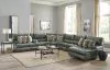Jackson Furniture Industries 643/66/64/68/65/69/63-28 Jackson Furniture Industries 643/66/64/68/65/69/63-28 Como - 7 Piece Italian Leather Match Power Reclining Sectional With 2 Lay Flat Reclining Seats And RSF Chaise - Steel