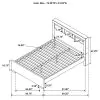 CoasterEssence 200719KE Jessica - Eastern King LED Storage Bookcase Bed - Cappuccino