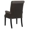 CoasterEssence 115173 Alana - Velvet Upholstered Dining Arm Chair - Brown