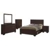 CoasterEveryday 204390Q-S5 Kauffman - Queen 5 Piece Bedroom Set - Dark Cocoa