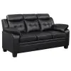CoasterEveryday 506551-S2 Finley - 2 Piece Upholstered Padded Arm Tufted Sofa Set - Black