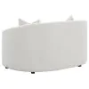 CoasterEssence 509172 Rainn - Boucle Upholstered Sloped Arm Loveseat - Latte