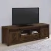 CoasterEssence 736273 Madra - 2-Door Engineered Wood TV Stand - Dark Pine