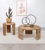 Coaster Fine Furniture 708507 Artina - Woven Rattan Round Side End Table - Natural