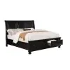 Furniture of America CM7590BK-EK-BED Castor - Eastern King Bed - Black