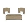 New Classic 19-3518N-3P Mara - 3 Piece Cocktail Table & 2 End Tables - Natural