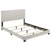 Coaster Fine Furniture 300852Q Dorian - Fabric Upholstered Queen Panel Bed - Cream