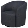 Coaster Fine Furniture 903223 Mossbrook - Fabric Upholstered Swivel Accent Chair - Anthracite