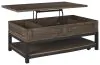 Ashley Furniture T444-9 Johurst - LIFT TOP COCKTAIL TABLE - Grayish Brown
