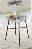 Ashley Furniture T836-6 Laverford - Round End Table - Chrome / Black