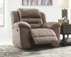 Ashley Furniture 39905/88/94/25 Ashley Furniture 39905/88/94/25 Stoneland - 3 Pc. - Reclining Sofa, Loveseat, Rocker Recliner - Fossil
