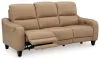 Ashley Furniture U6600015 Mosswell - Power Reclining Sofa With Adj Headrest - Toffee