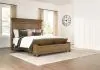 Ashley Furniture PCB782B9 Ashley Furniture PCB782B9 Karallin - California King Panel Storage Bed - Medium Brown