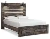 Ashley Furniture B211B29 Ashley Furniture B211B29 Drystan - Queen Panel Bed With 2 Storage Drawers - Brown / Beige