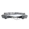 New Classic 27-U9148-3NP Dayne - 3 Piece Sleeper Sectional - Gray