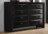 CoasterEssence 200703 Briana - 8-Drawer Dresser - Black
