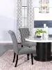 CoasterEssence 115162 Alana - Fabric Upholstered Dining Side Chair (Set of 2) - Gray